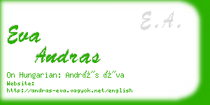 eva andras business card